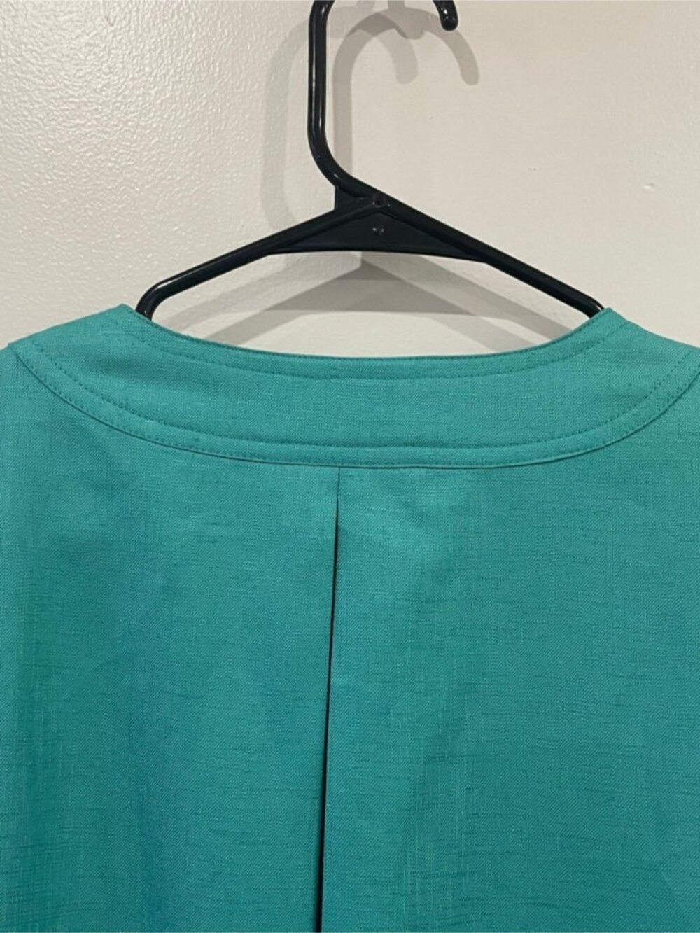 Vintage Rouie Turquoise Button Front Shift Dress Size 18 - Picture 4 of 11